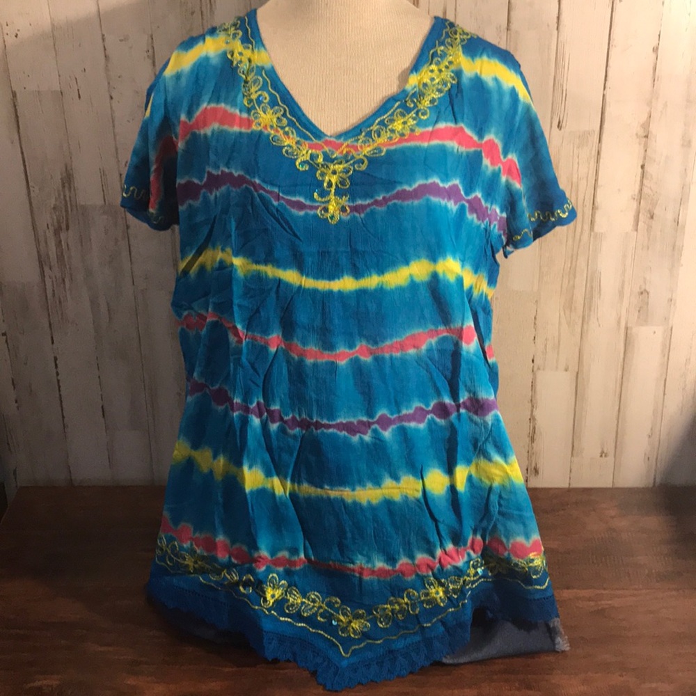 India Boutique tie dye top